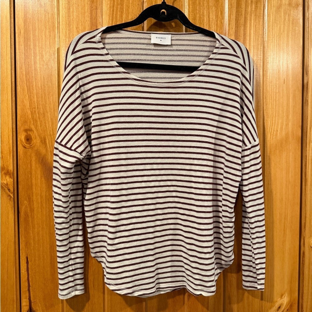 Everly Dolman Micro StripeTop